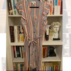 NWT Striped Elle linen dress